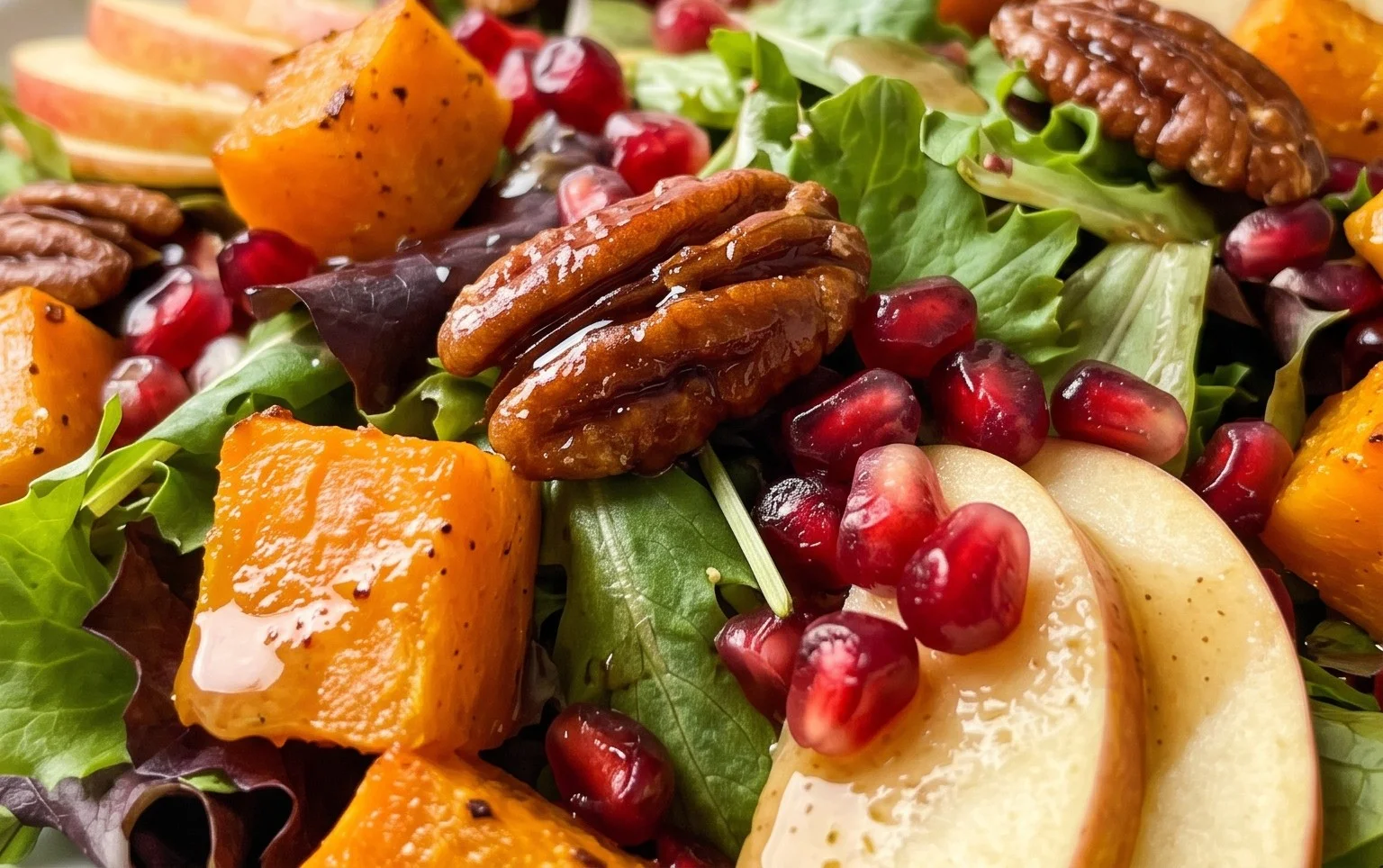 Fall Salad with Maple-Lime Dressing