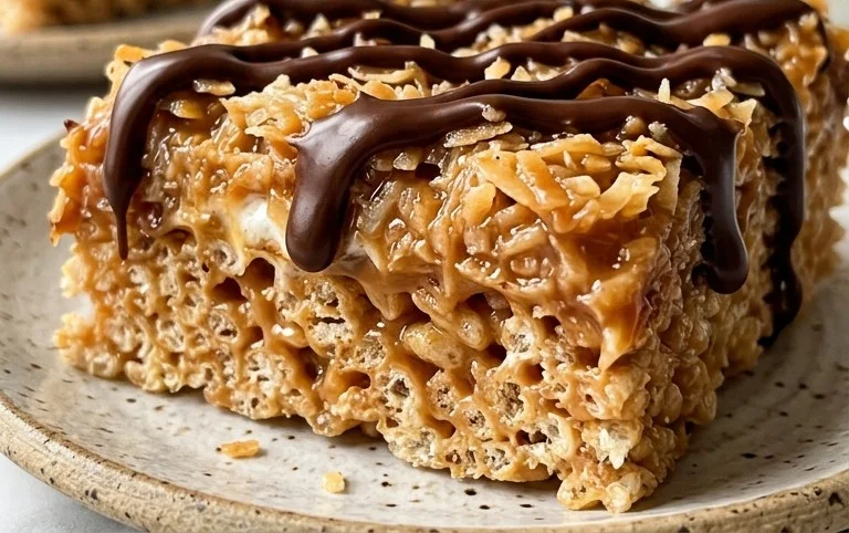 Samoa Rice Krispie Treats